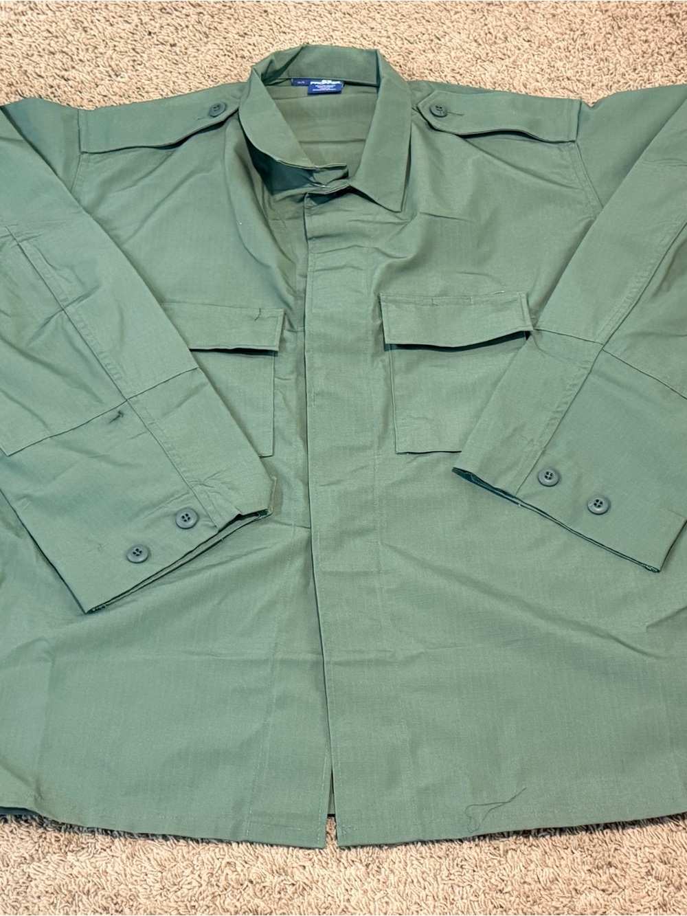 Propper BDU Coat Sz XL Long Olive Tactical Shirt Pockets Ripstop NWOT